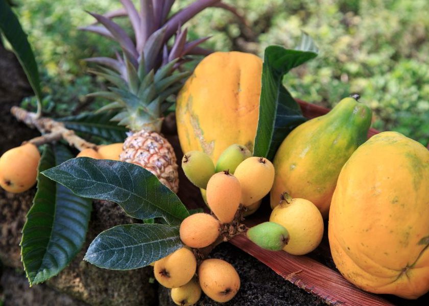 Fruit at a Big Island bed and breakfast